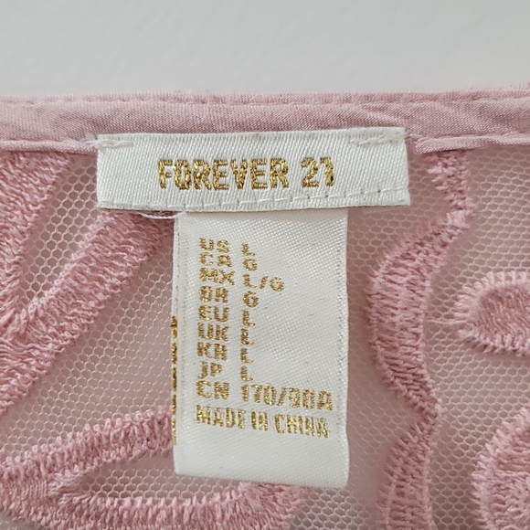 Forever 21 Pink Lace Baby Doll Dress - Picture 3 of 7